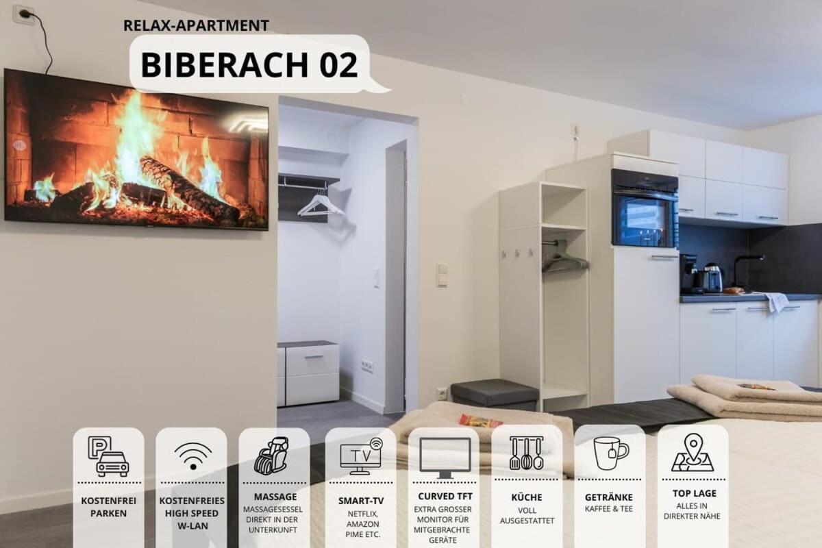 Relaxapartment 2 Massagesessel Smarttv Kueche Biberach an der Riss Exterior photo
